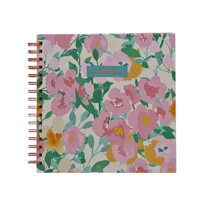 Flower print beautiful square note book