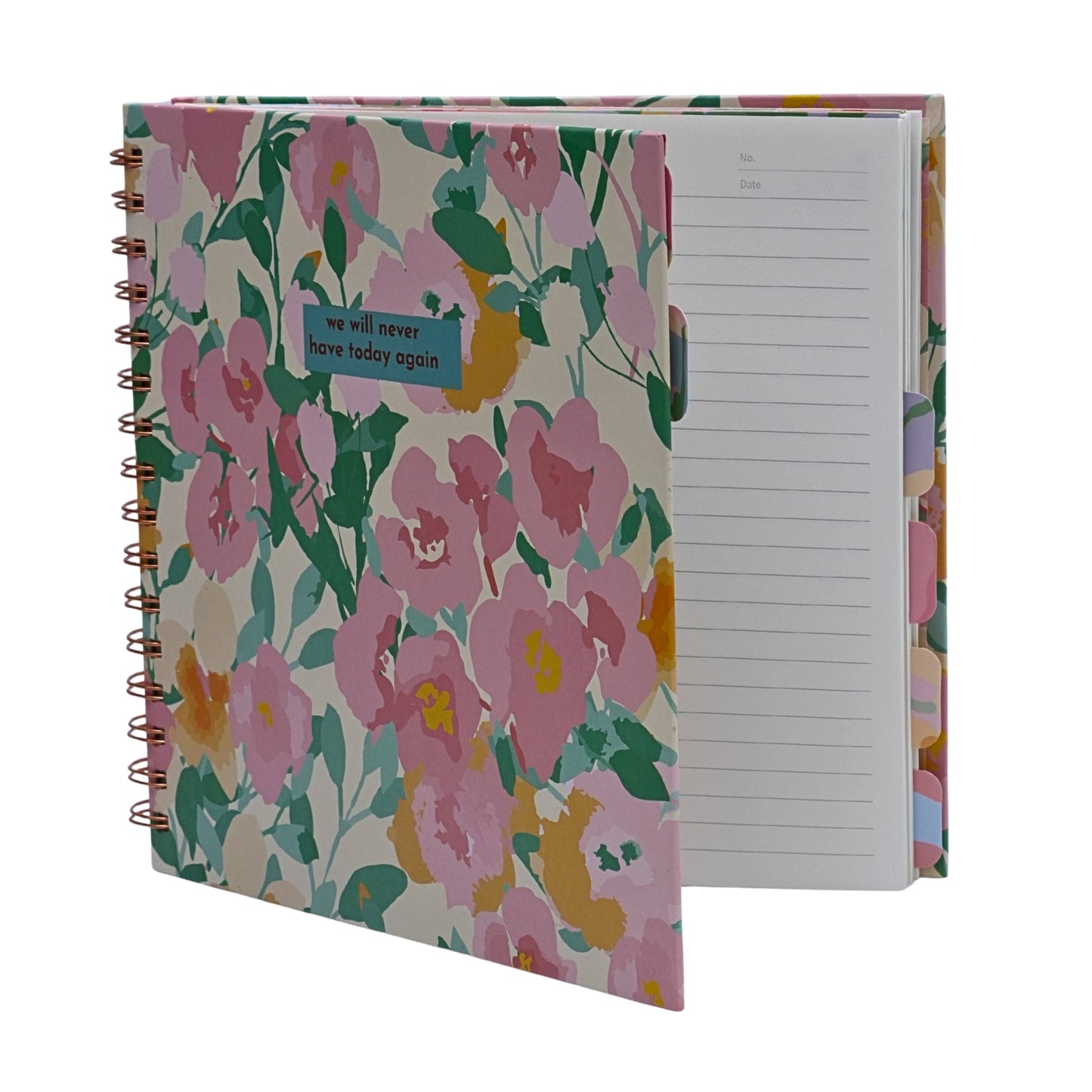 Flower print beautiful square note book