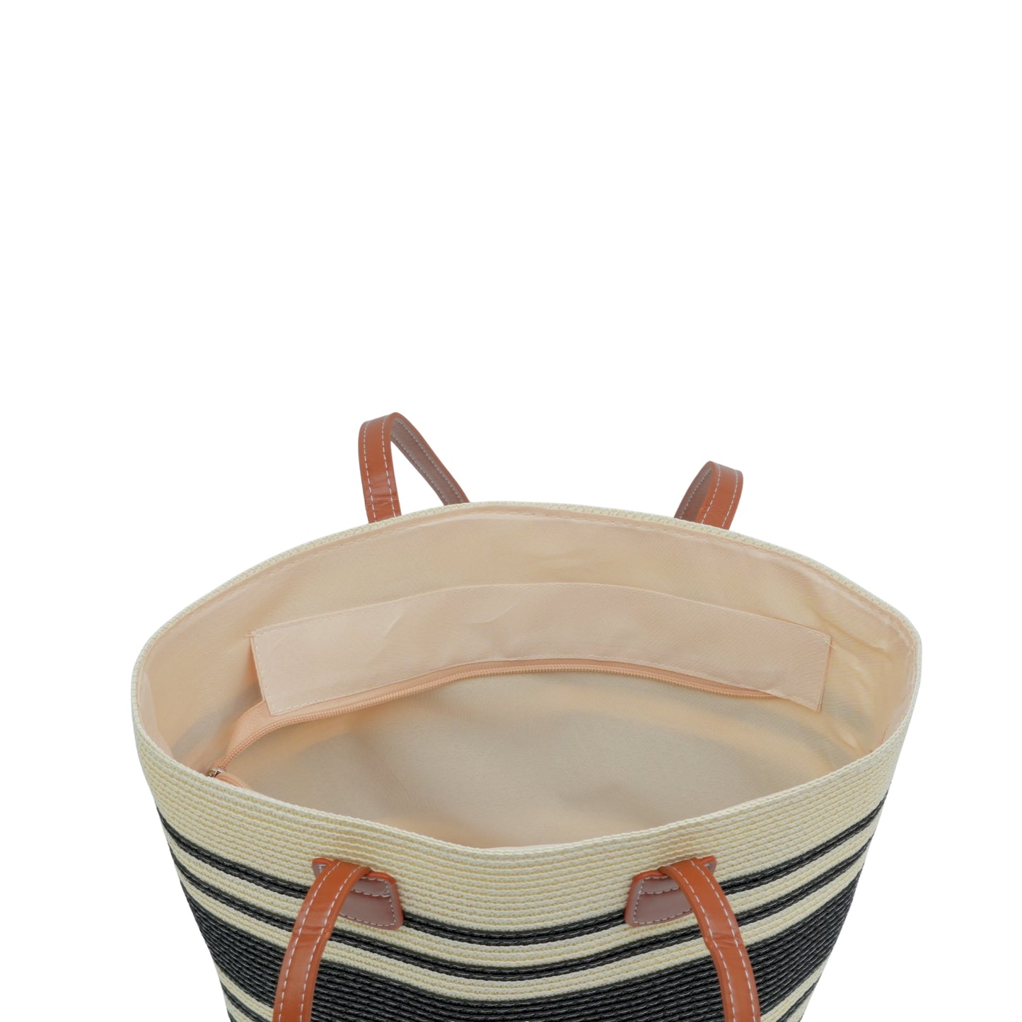 Large-capacity, handwoven handbag & cap