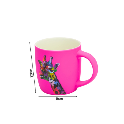 Vibrant Color Mugs With Cute Animation