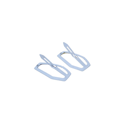 Floral Acetate Geometric Hair Clip Set