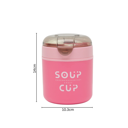 Insulated soup cup stainless steel soup cup with spoon