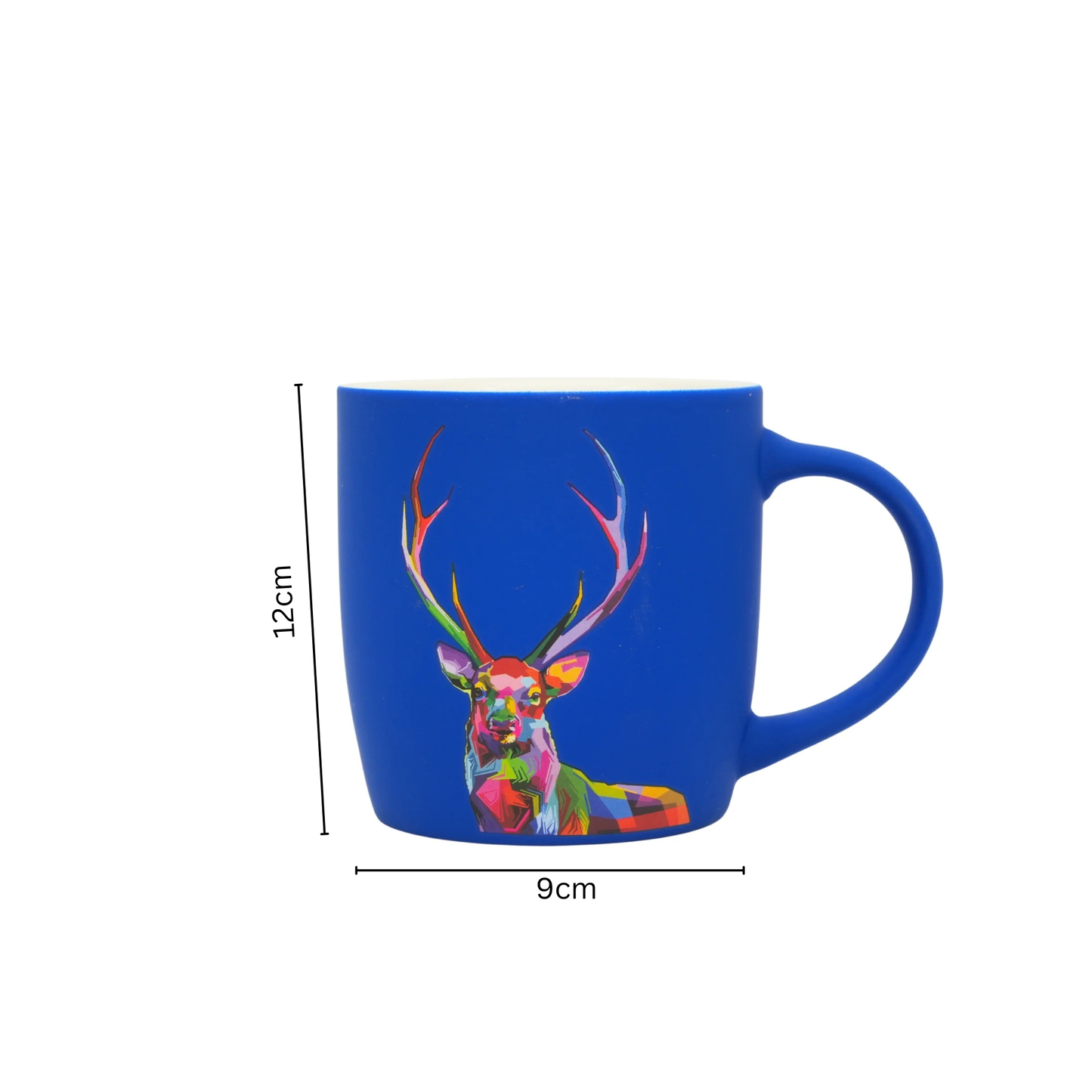 Modern Animal Tribe Series: Blue Stag Mug for Coffee & Tea