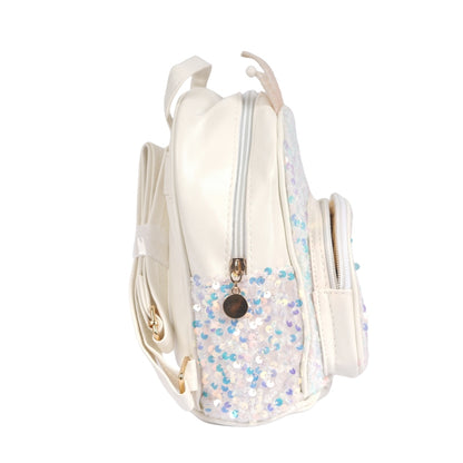 Unicorn Crown Sequin School Backpack for Kids | Glittery Lightweight Bag for Girls