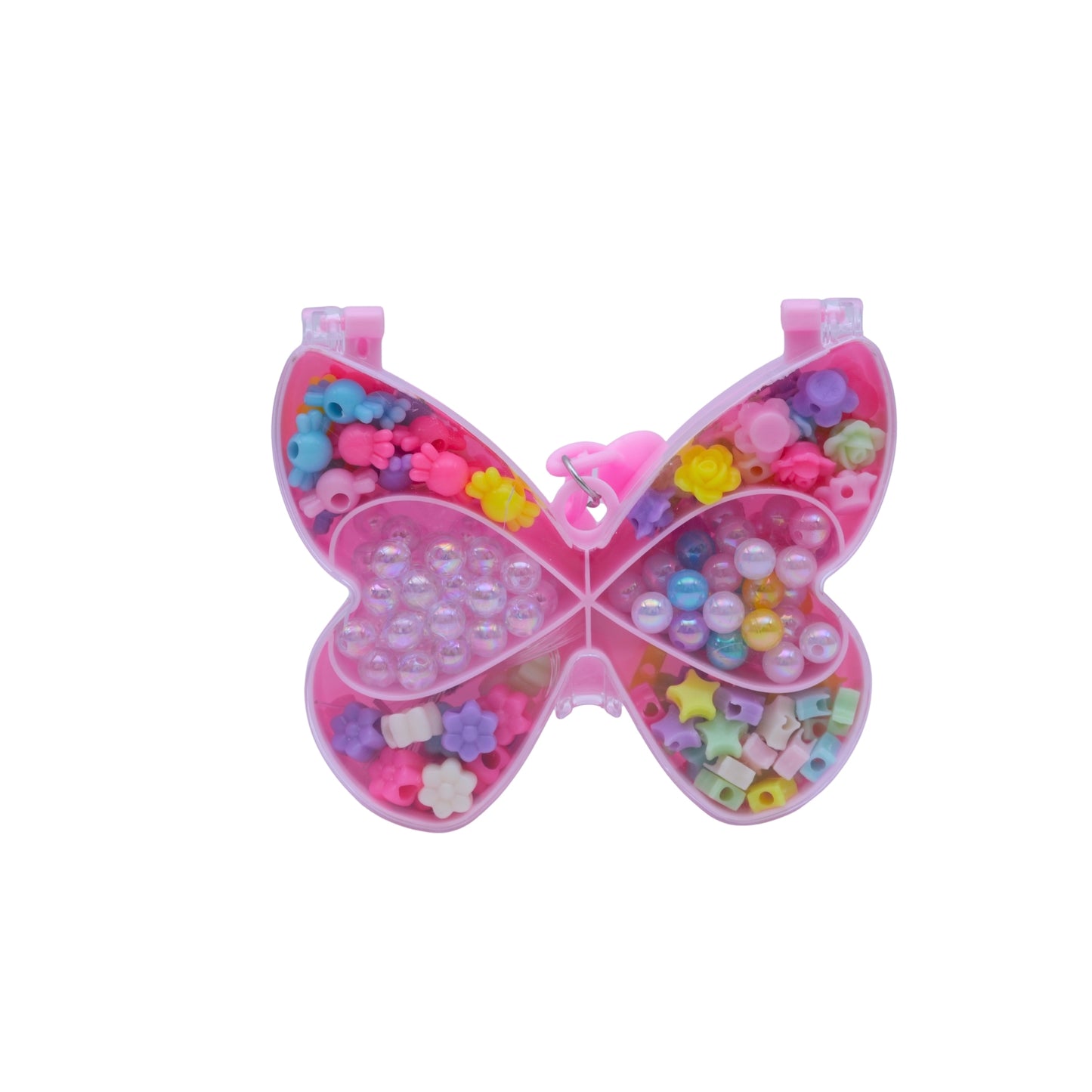 Hair accessories in butterfly case
