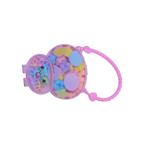 Princess Hair Styling Kit with Beaded Handle Storage Case