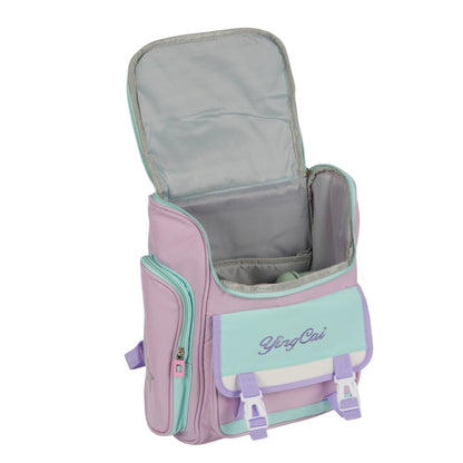 Purple hiking bag pack