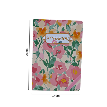 Flower print beautiful square note book