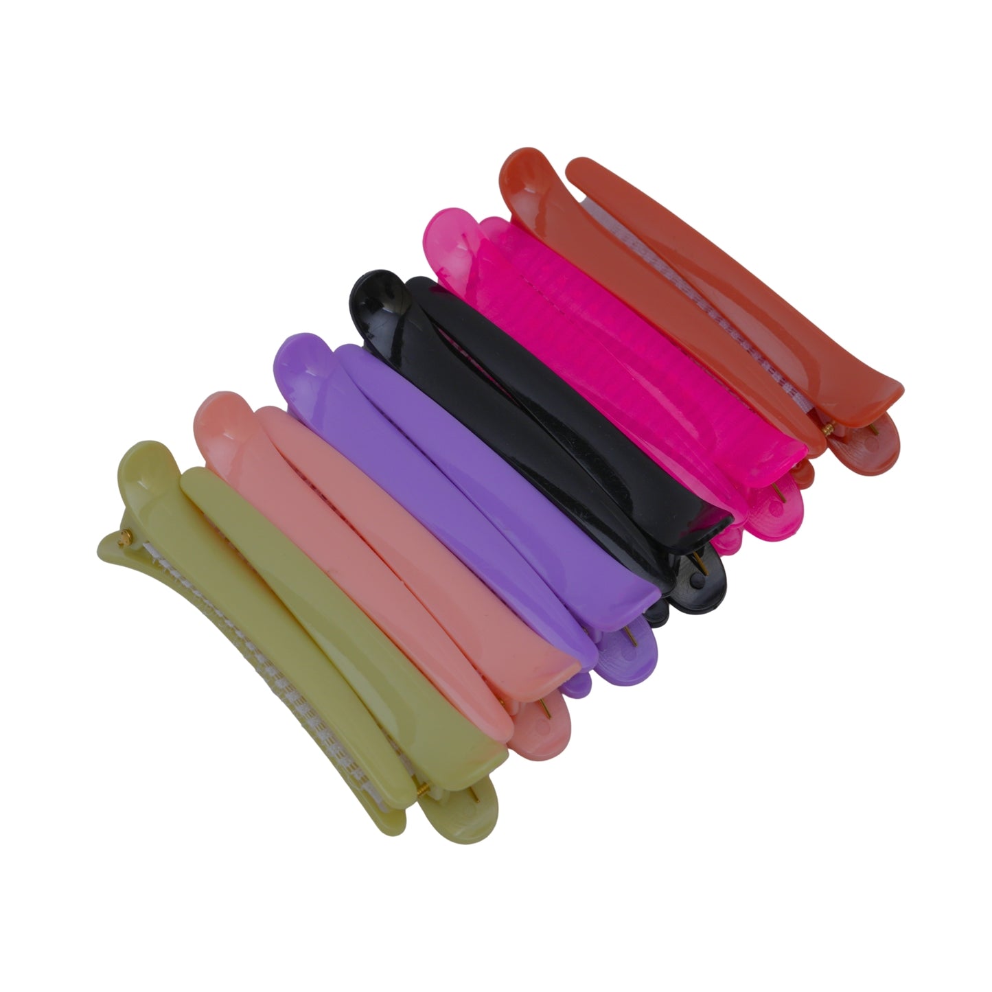 Duckbill clips for styling hair