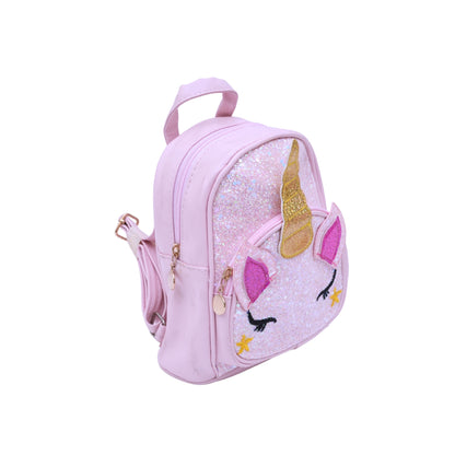Purple Fancy Bag With Sparkle Designs For Girls