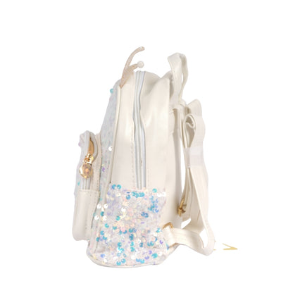 Unicorn Crown Sequin School Backpack for Kids | Glittery Lightweight Bag for Girls