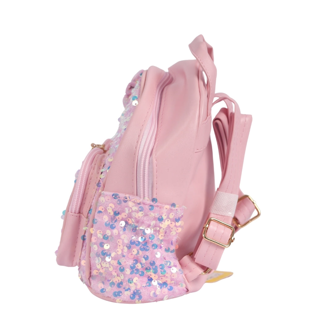 Unicorn Crown Sequin School Backpack for Kids | Glittery Lightweight Bag for Girls