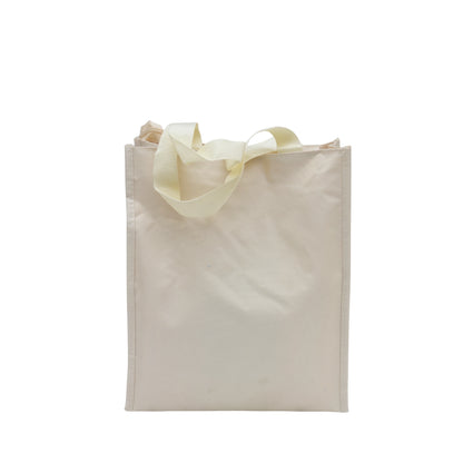 White heart fur at top tote bag for daily use