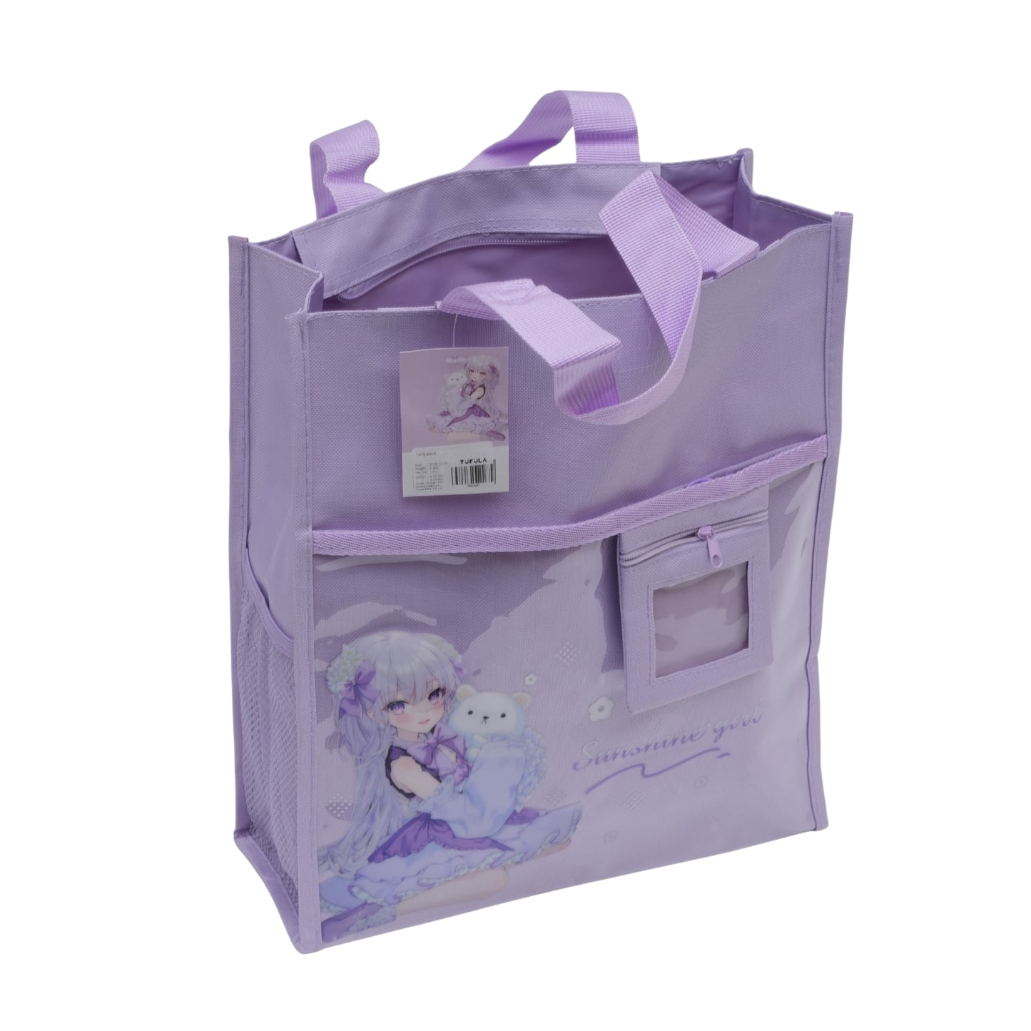 Purple aesthetic tote bag for girls