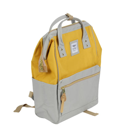 Yellow & Beige College & Office Handbag/Backpack