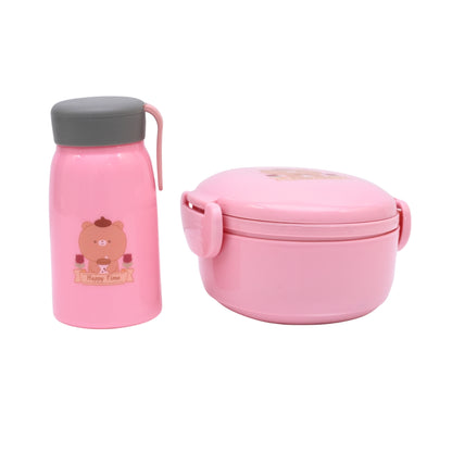 Lunch box combo with cute water  bottle