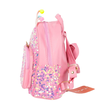Pink Fancy Bag With Sparkle Designs For Girls