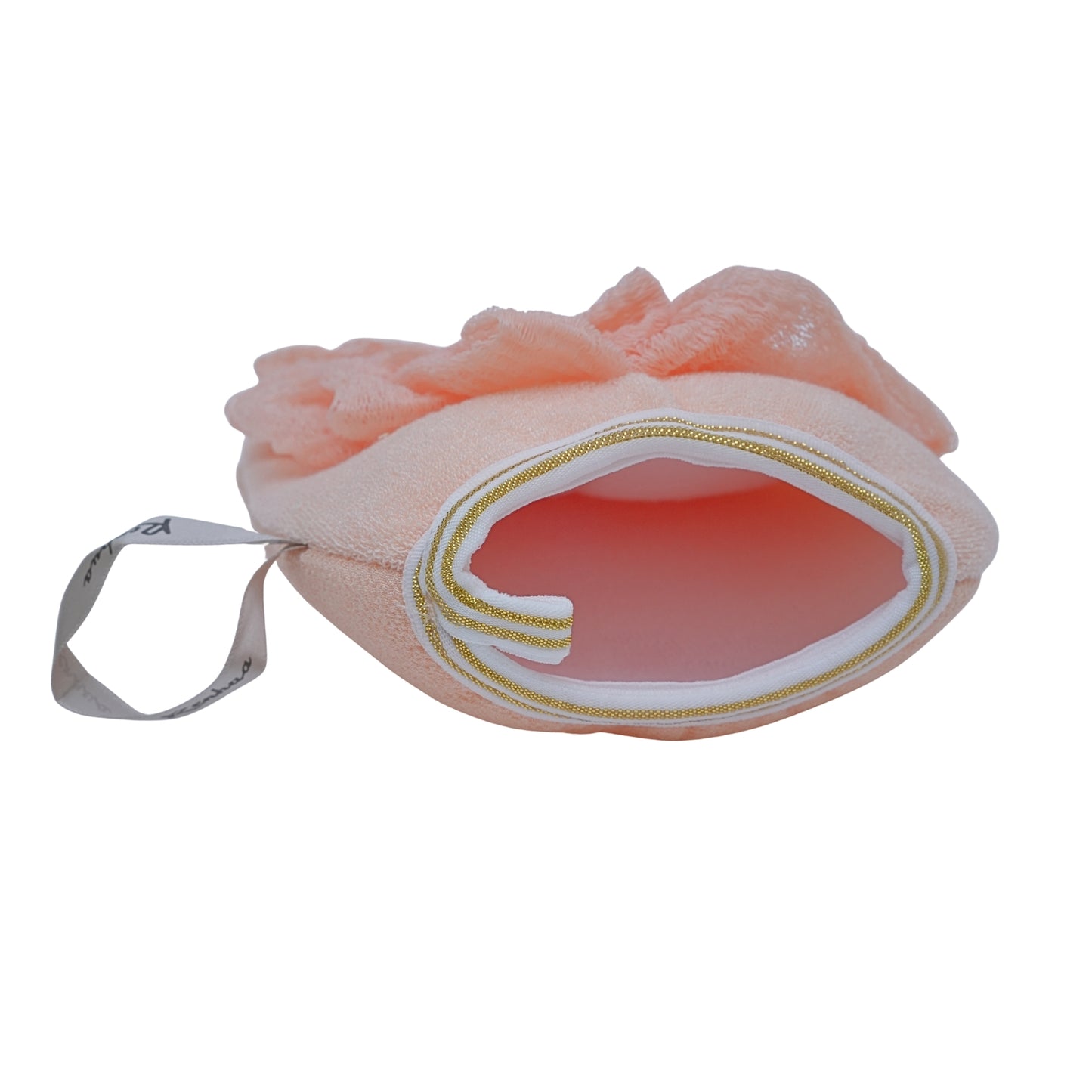 Bath gloves with loofah