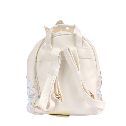 Unicorn Crown Sequin School Backpack for Kids | Glittery Lightweight Bag for Girls