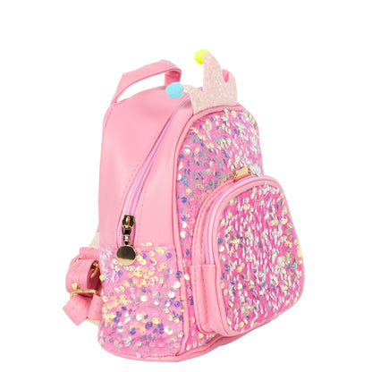 Pink Fancy Bag With Sparkle Designs For Girls