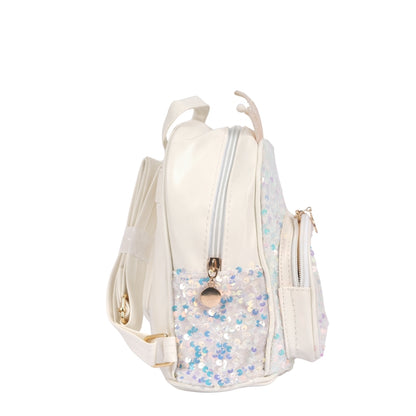 Unicorn Crown Sequin School Backpack for Kids | Glittery Lightweight Bag for Girls