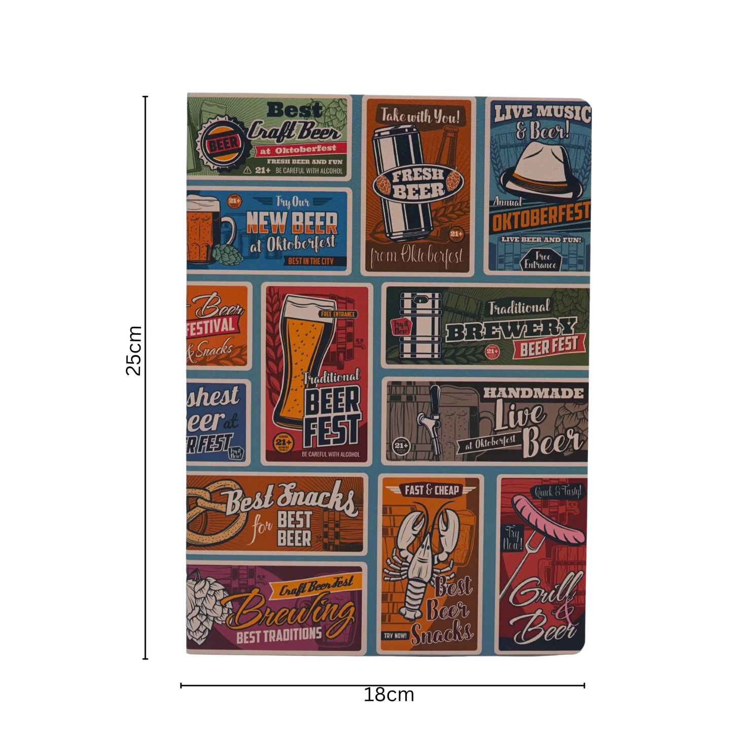 Postcard style notebook for creatives