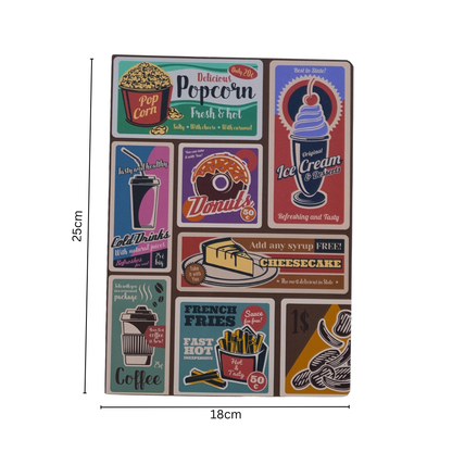 Postcard style notebook for creatives