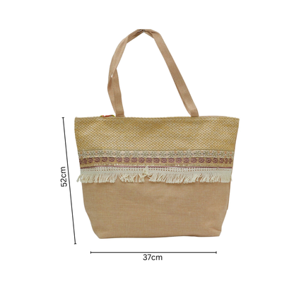 Designer Jute handbag