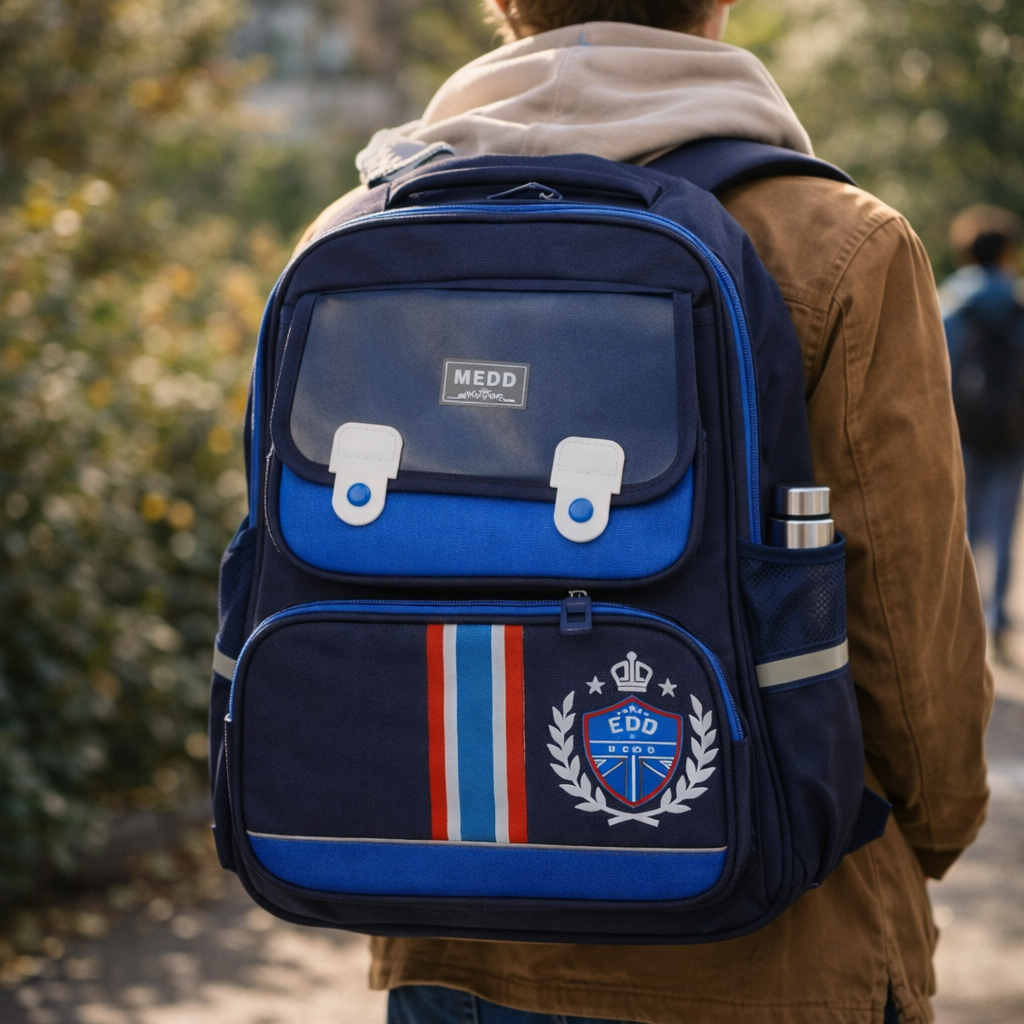 Med Blue Bag Pack School Bag for Kids