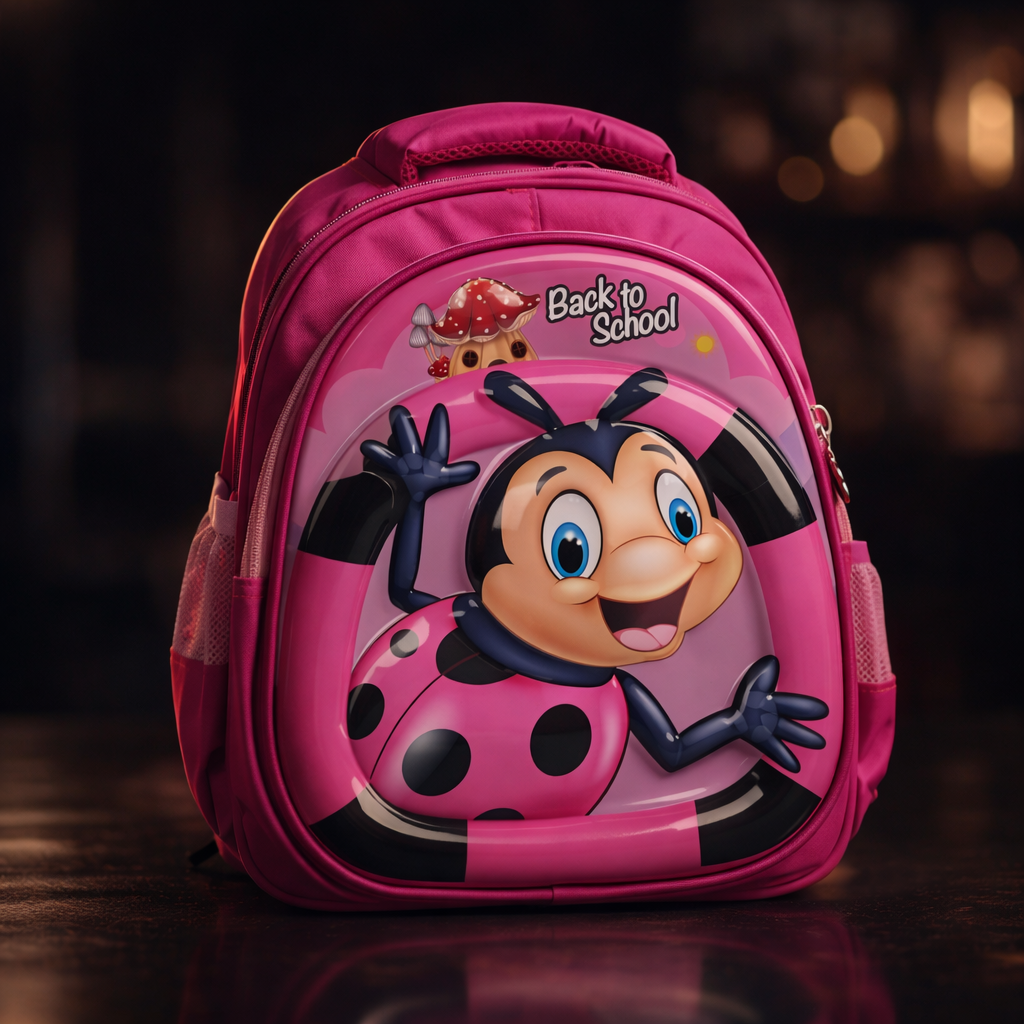 Pink Bee School Bag For Girls