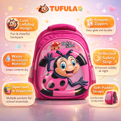 Pink Bee School Bag For Girls