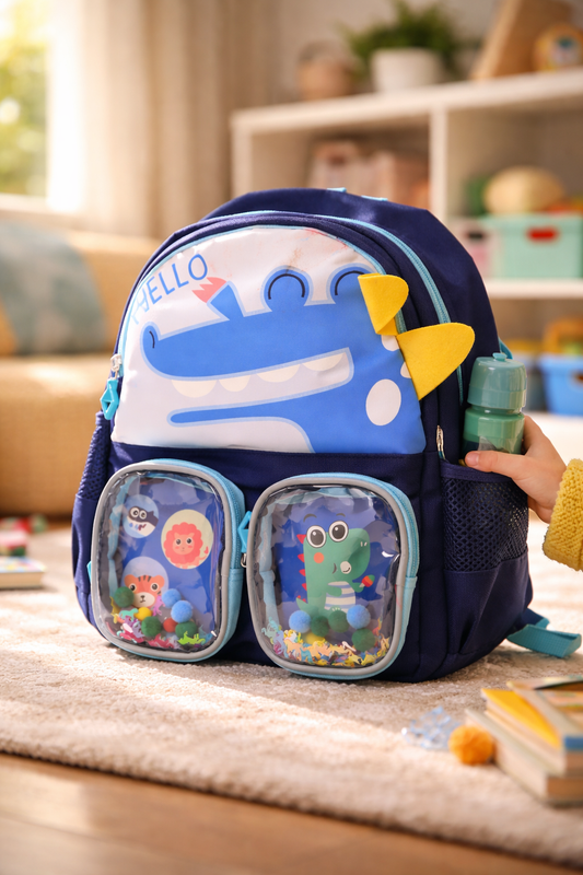 Blue & Black School Bag for Kids
