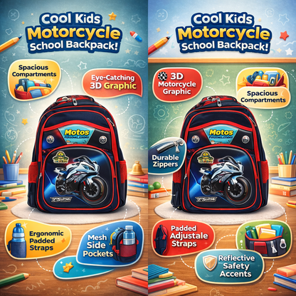 Racing Monster Bag Pack for Kids