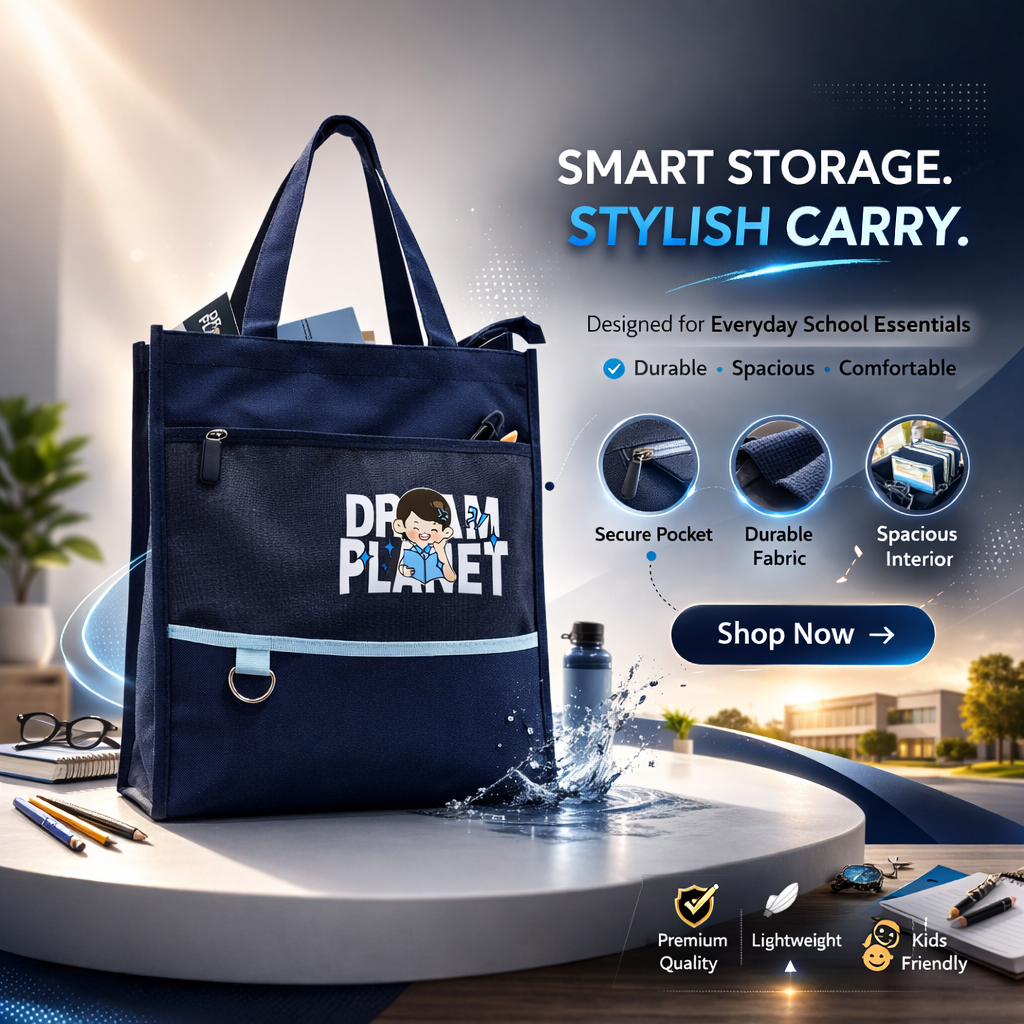 Blue dream planet tote Bag