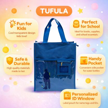 Blue aesthetic tote bag unisex style