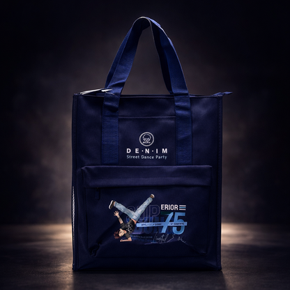 Blue aesthetic tote bag unisex style