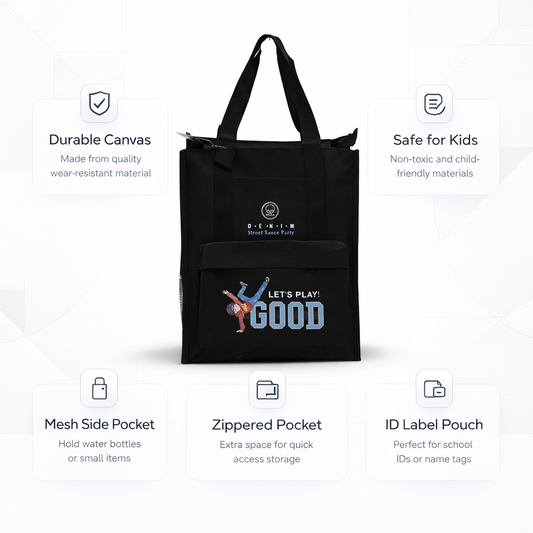 Black aesthetic tote bag unisex style