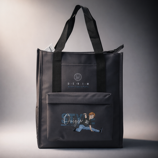 Grey aesthetic tote bag unisex style