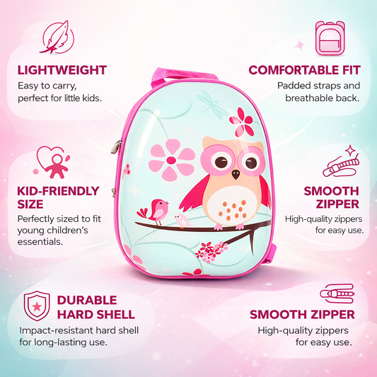 Owl Sticker School Bags for Kids