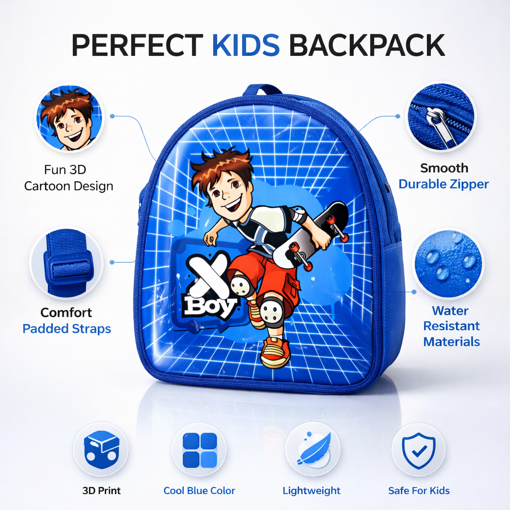 Stylish Illustration School Bags for Kids