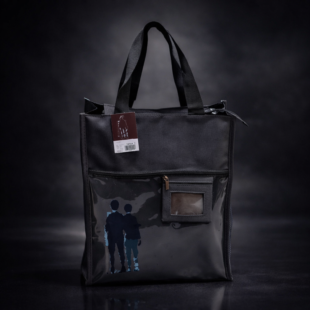 Grey unisex aesthetic tote bag
