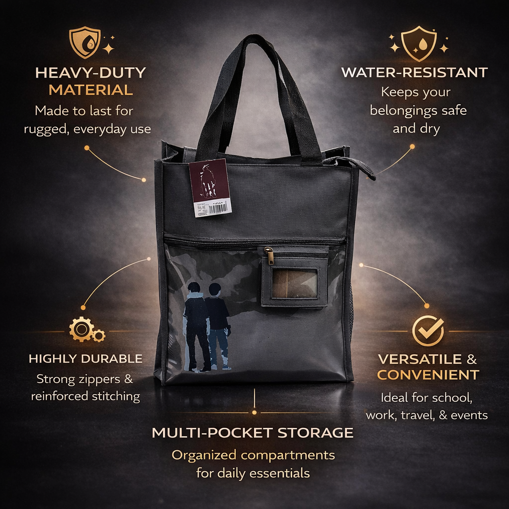 Grey unisex aesthetic tote bag