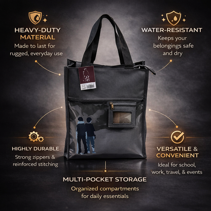 Grey unisex aesthetic tote bag