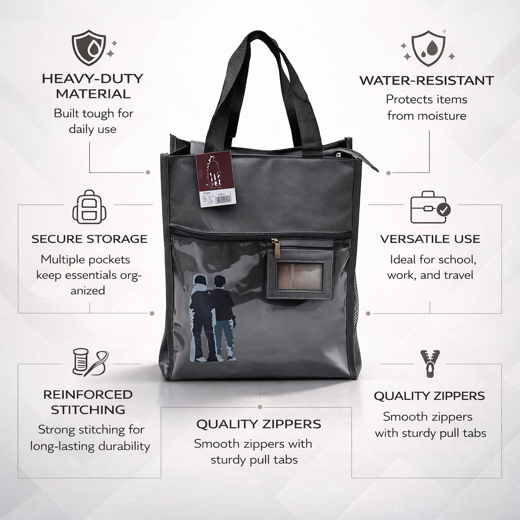 Grey unisex aesthetic tote bag