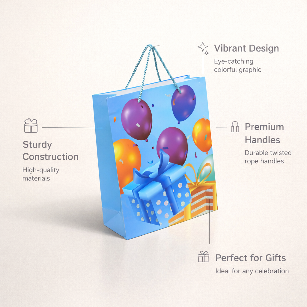 Balloon Design Gift Bags