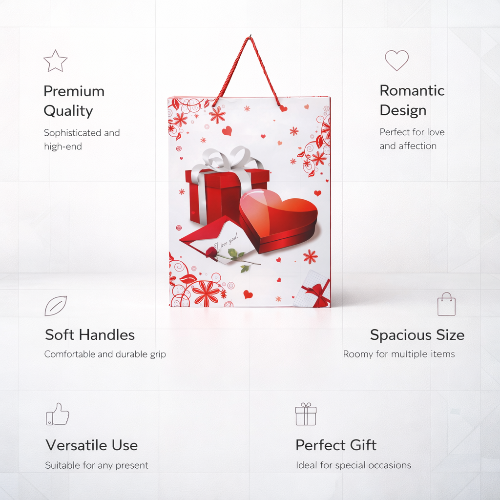 Red Love / Romantic Theme Gift Bags