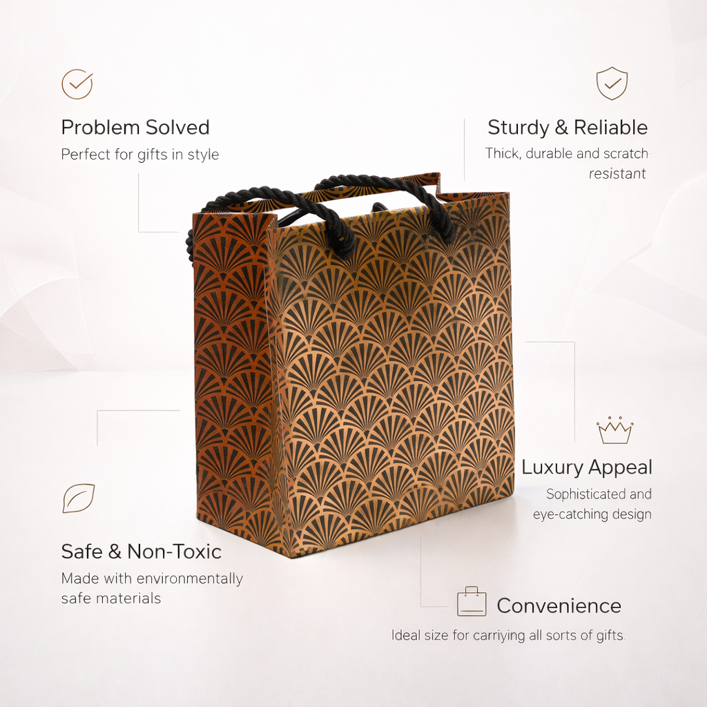 Premium Patterned Gift Bags For Every Occasion ( Pack of 2 )