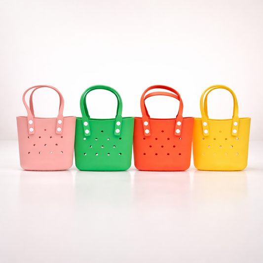 waterproof rubber beach tote bag