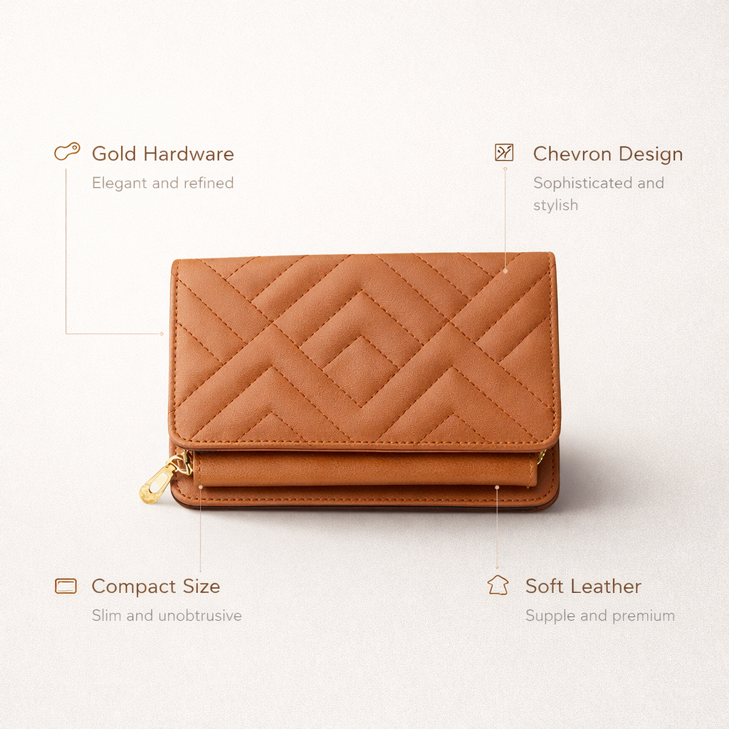 Women's Tan Bifold Wallet