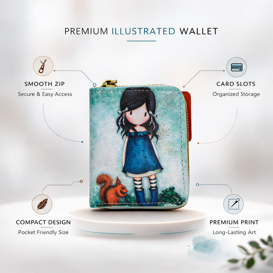 Hush Little Bunny Zip Wallet